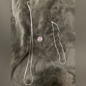 Elegant Silver Necklace Set